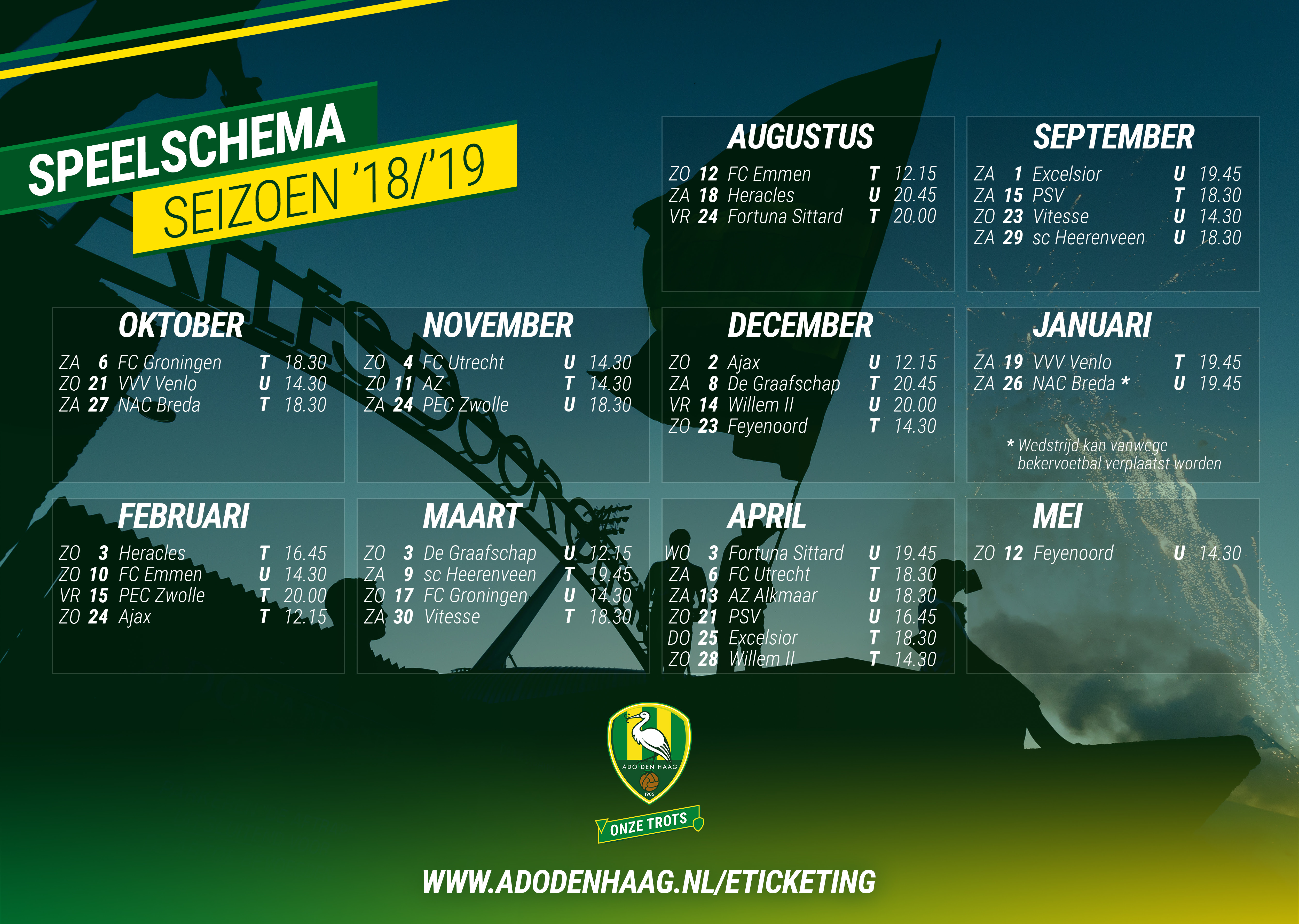 Ajax Eredivisie Schema
