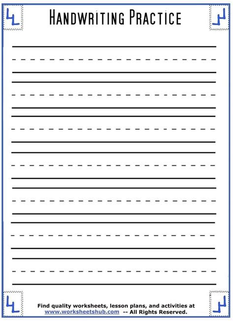  free kindergarten handwriting worksheets