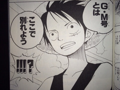 ルフィ G M ゴーイングメリー 号とはここで別れよう One Piece ワンピースの画像付名言集 ネタバレ注意