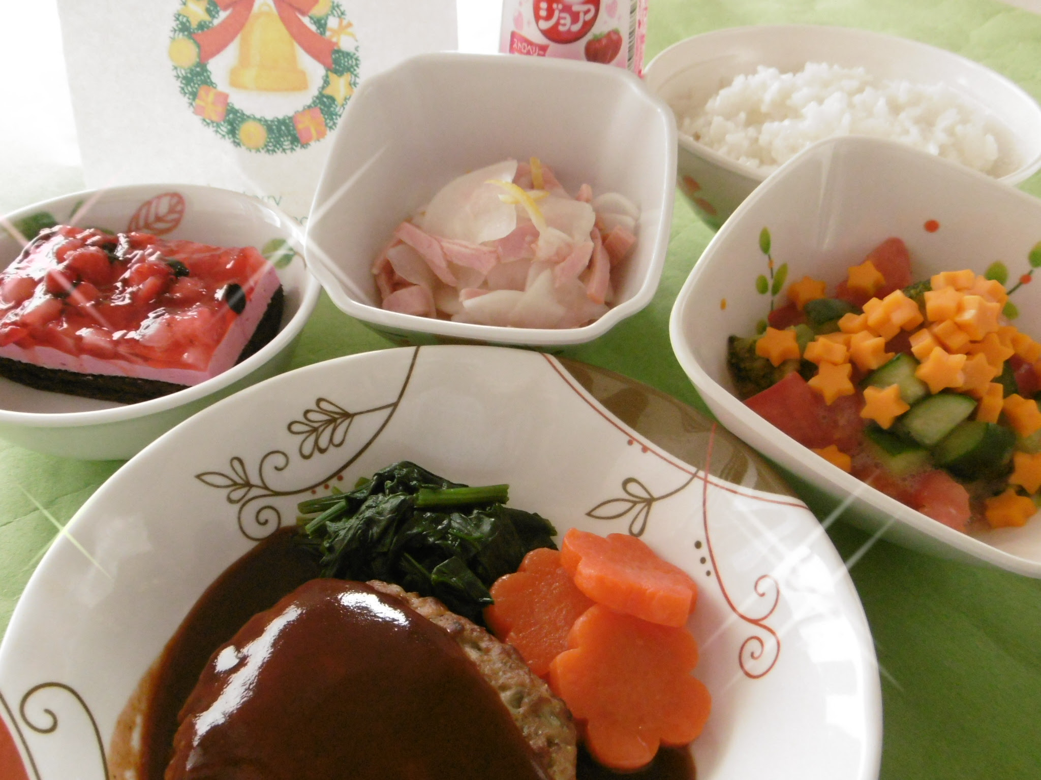 クリスマスメニュー 12月24日昼食 山形県立こころの医療センター