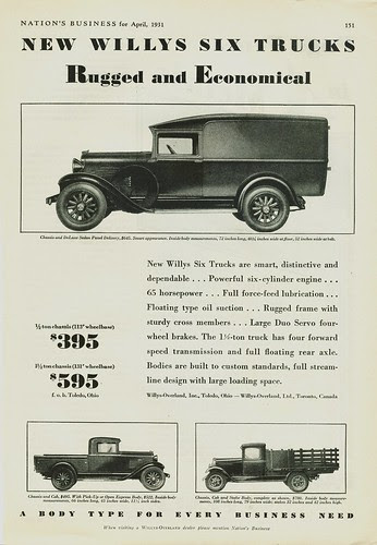 Sedan Panel Delivery Truck