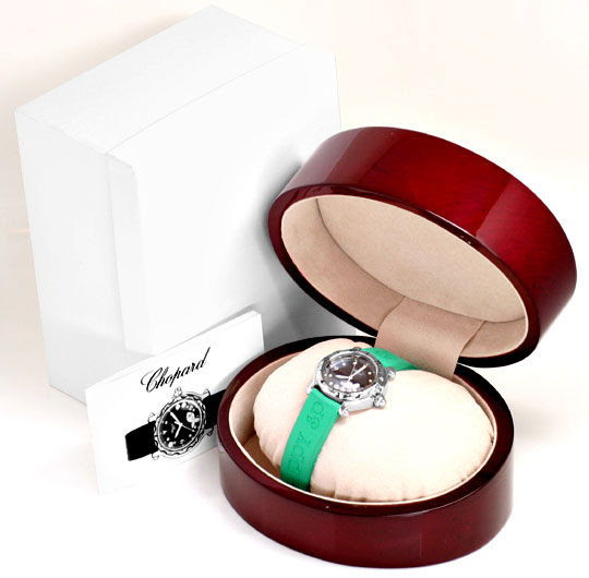 Originalfoto CHOPARD DIAMANT UHR HAPPY SPORT HAPPY FISH BEACH