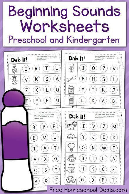 Webbeginning sounds worksheets for preschool and kindergarten; beginning sounds worksheets for preschoolers and kindergarteners