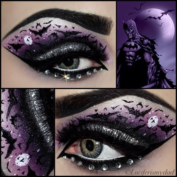 Batman eye makeup | Makeup | Pinterest