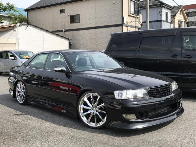 トヨタ Toyota チェイサー ツアラーvフルエアロ車高調アルミマフラーsdナビ地デジ E Jzx100 中古車情報 C 中古車検索サイト カータウン Jp