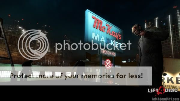 Left 4 Dead Wallpaper - Infected atop a rooftop by McKay's Market in Hospital