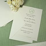 DIY Ivory Wedding Invitations Kit - pack of 100