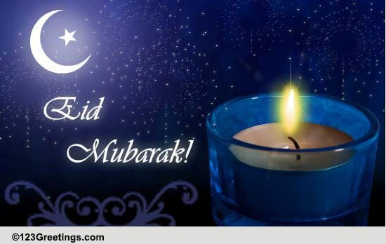 Eid Mubarak With Eid ul-Fitr Card. Free Eid Mubarak eCards 