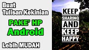 Konsep Baru 12 Tulisan Kekinian