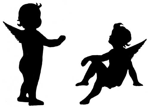 Download Baby Angel Silhouette at GetDrawings | Free download