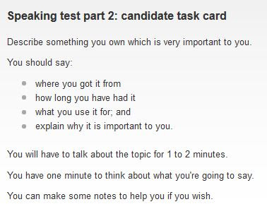 part 2 ielts sample 2 IELTS Part Speaking Tips