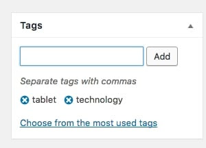 Add Tags