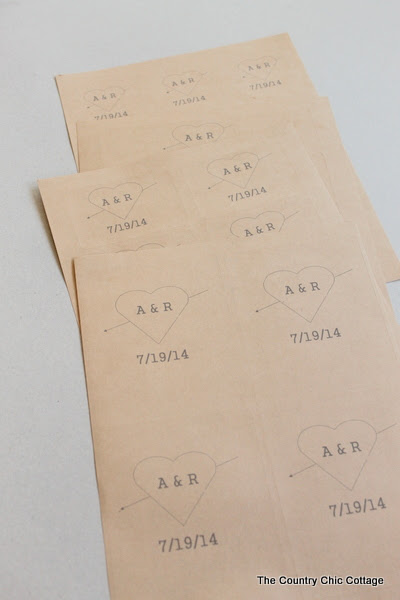 How To Make Custom Wedding Labels