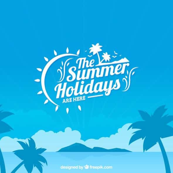 20 The summer holidays background