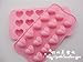 Pink Heart Muffin Sweet Candy Jelly Ice Silicone Mould Mold Baking Pan Tray Make