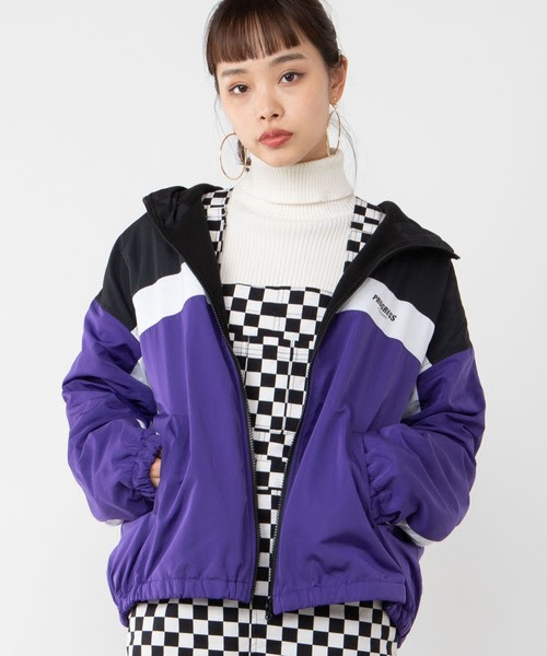 セール Wego パネルジップブルゾン ナイロンジャケット Wego ウィゴー のファッション