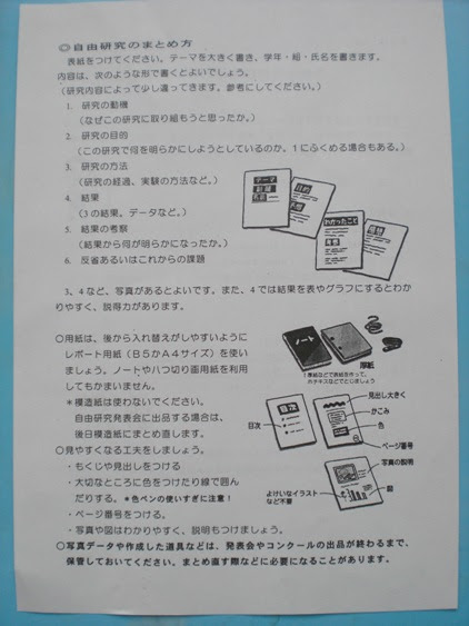 夏休み 自由研究について Chiyの理科準備室