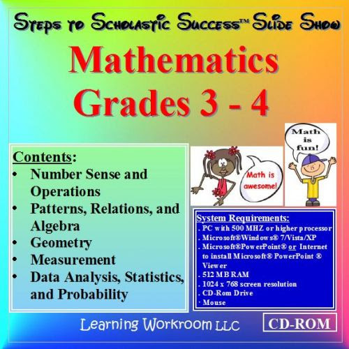 Steps to Scholastic Success Slide Show - Mathematics, Grades 3 - 4