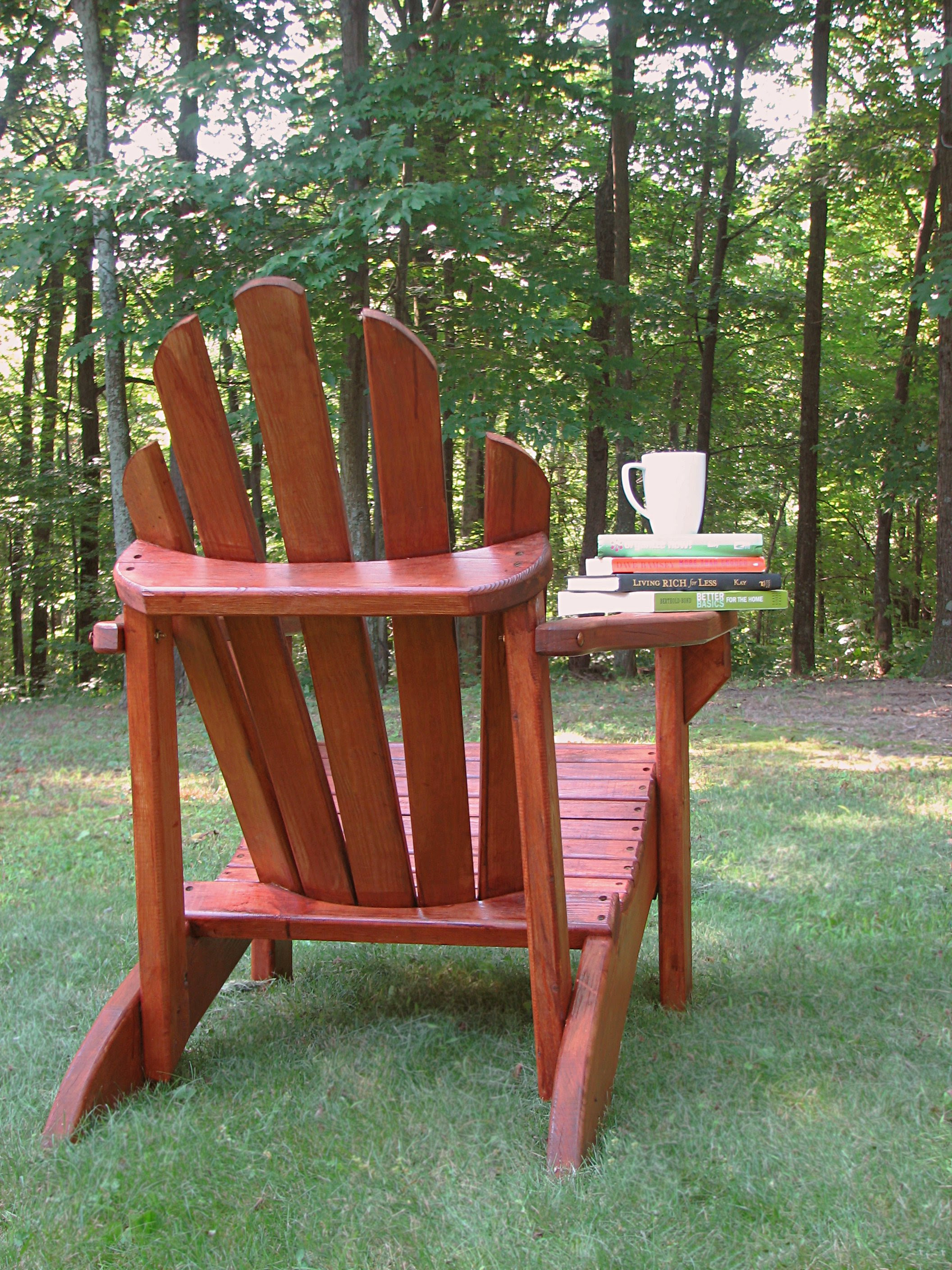 Re-staining Adirondack chairs Living Rich on Less