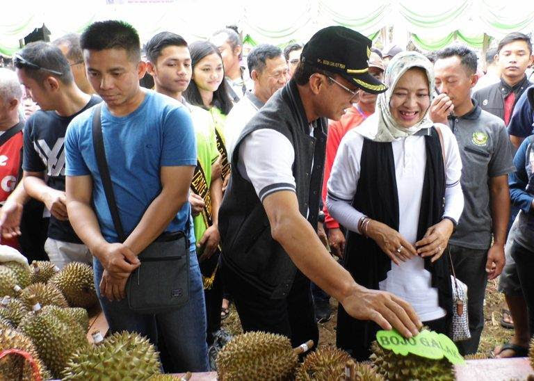 Festival durian di desa Karnggupito Kendal Ngawi