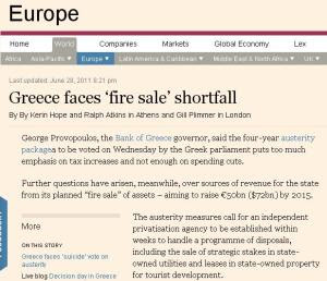 Financial Times: Η Ελλάδα θα χρειαστεί να πουλήσει κι άλλη κρατική περιουσία