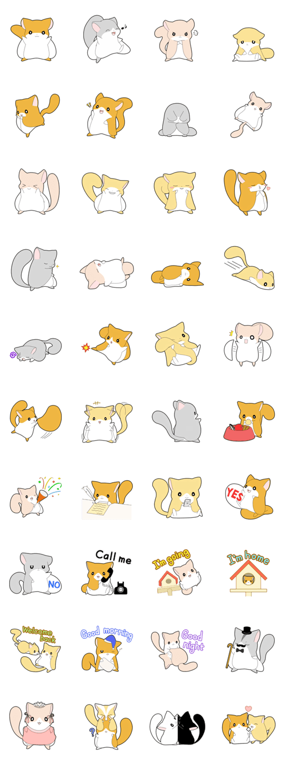 モモンガスタンプ Lineクリエイターズスタンプ Lineで使えるスタンプを紹介 スタンプひろば