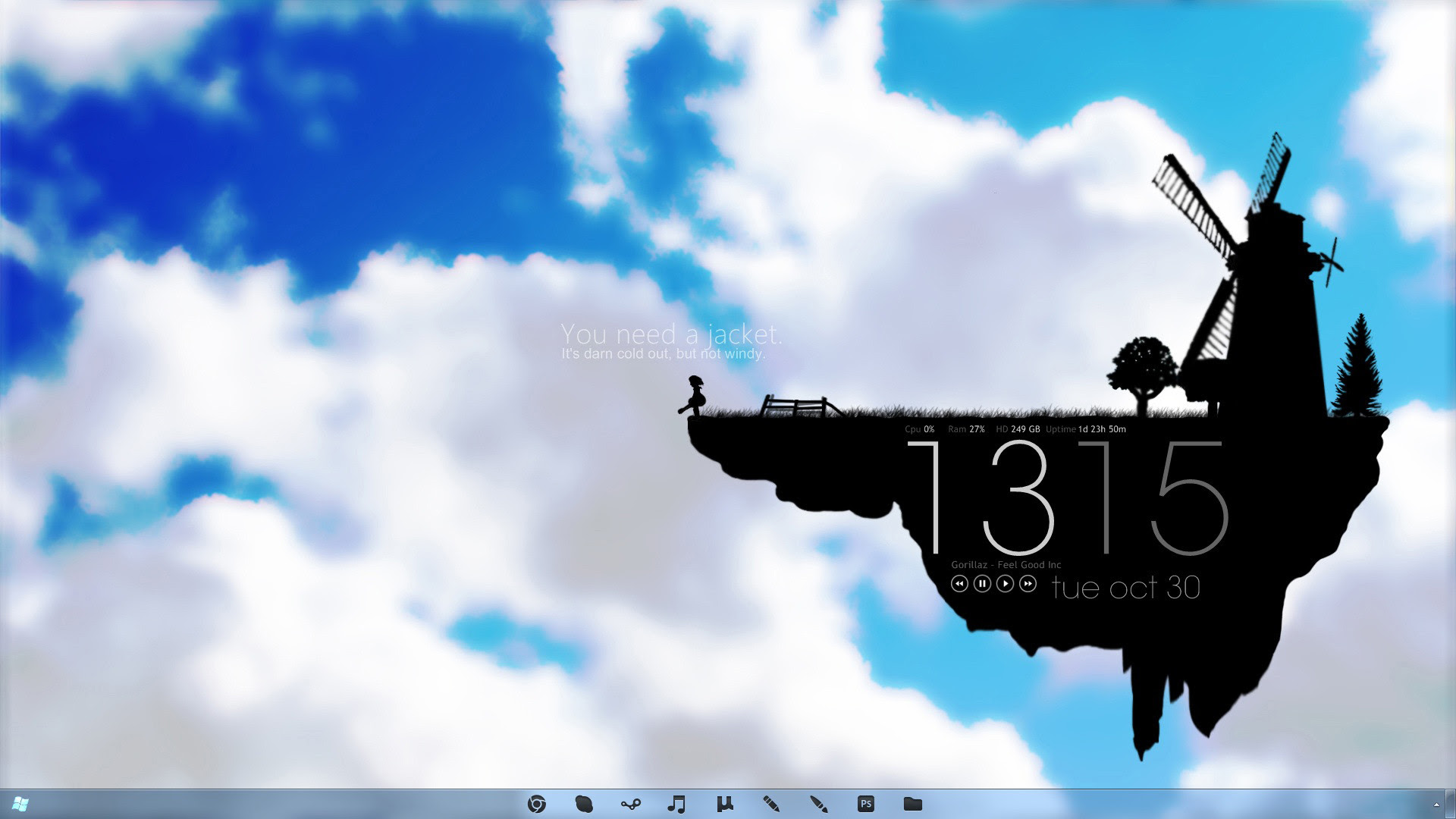 Feel Good Inc Gorillaz Rainmeter