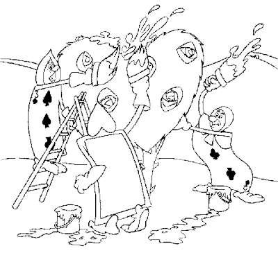 Printable Alice In Wonderland Coloring Pages