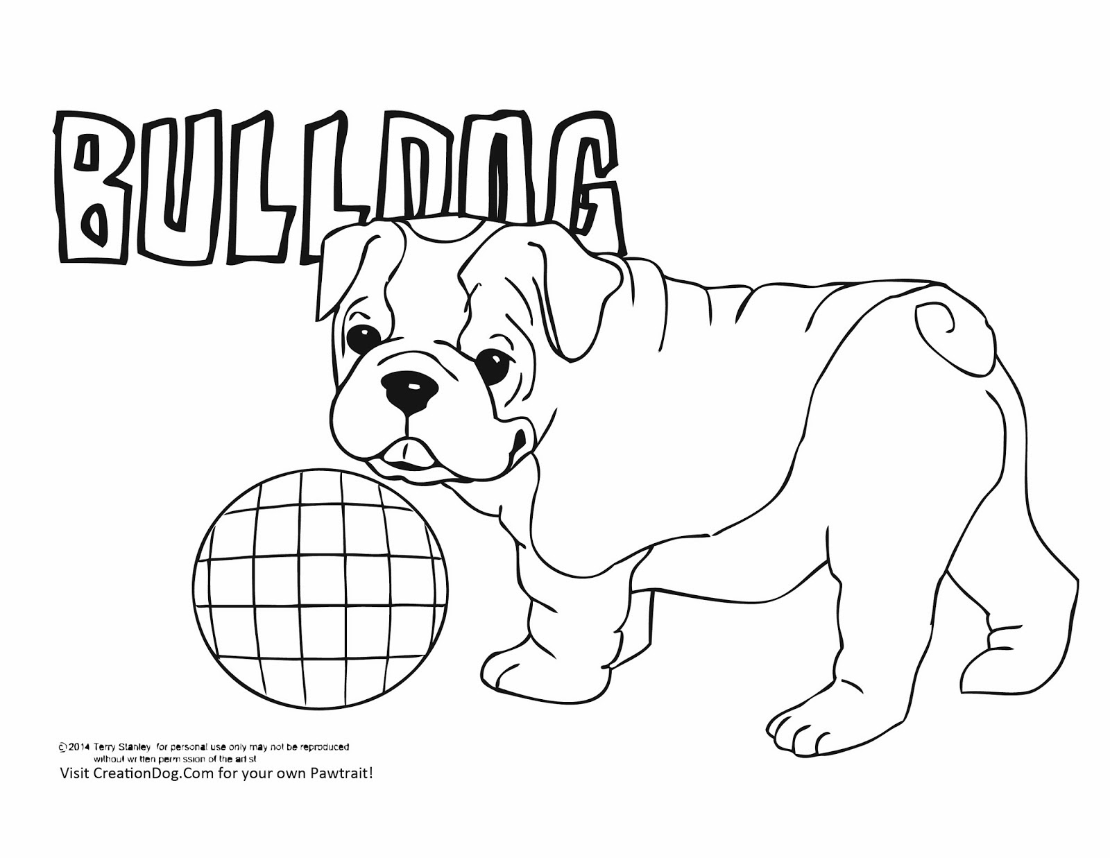 Download Bulldog coloring pages to download and print for free