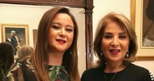 مى نور الشريف تحتفل بعيد ميلاد والدتها بوسى