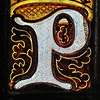 stained glass detail - P stained glass detail - P
