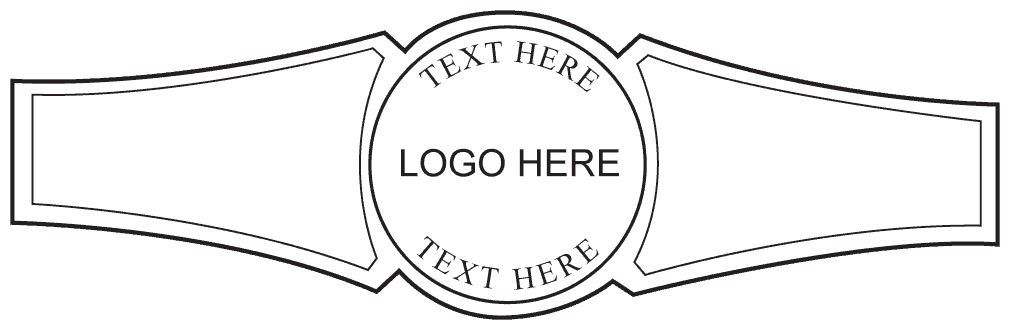 Custom Cigar Band Template 06 - Personal Cigar Bands
