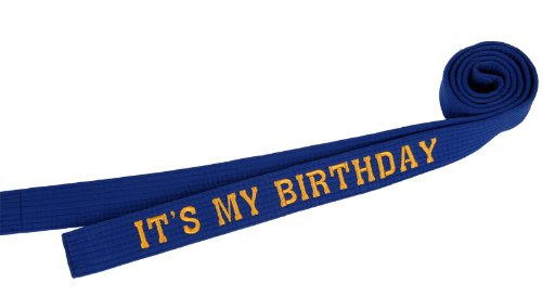 It's My Birthday Martial Arts Rank Belt