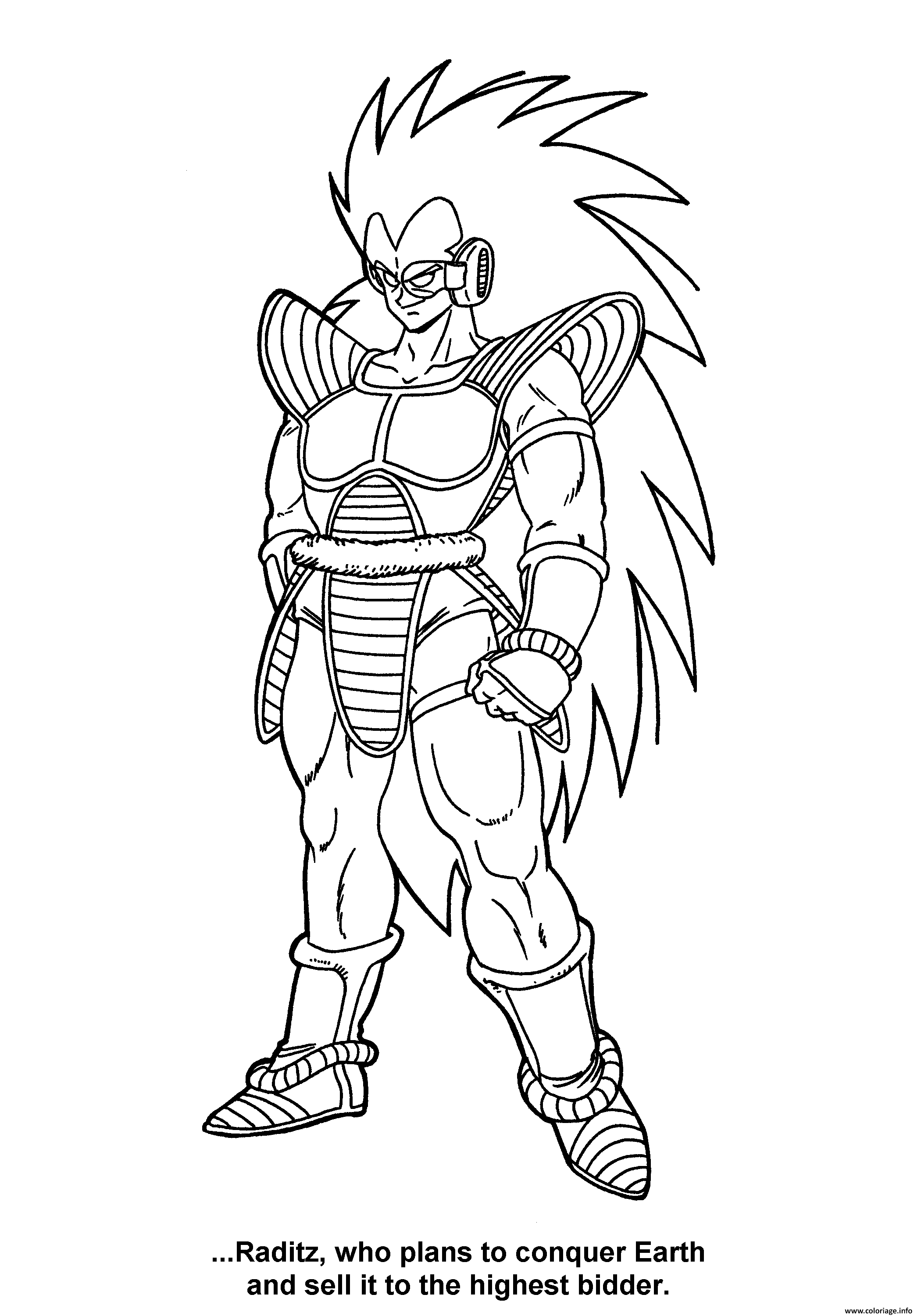 Coloriage Dragon Ball Z 9 Dessin   Imprimer