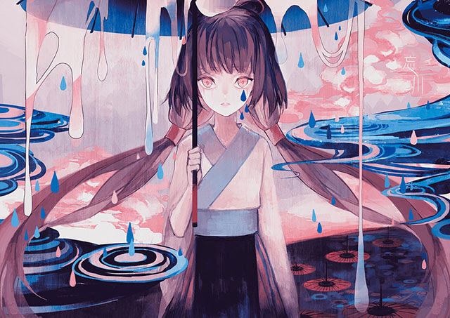 Luo 中華風デザインが可愛いイラスト壁紙 ボカロ画像