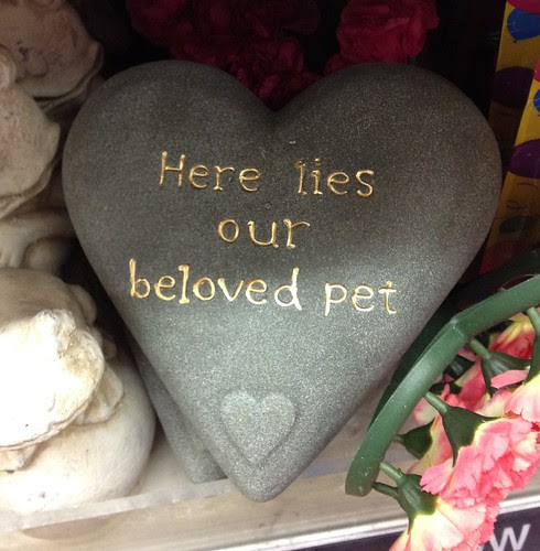 Pet Tombstone from a Poundstore