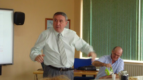 Mikel Agirregabiria y Enrique Arce, en Encuentro ARCE (Leioa)