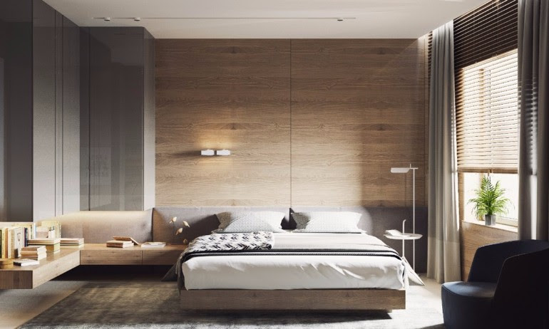 Master Bedrooms with Striking Wood Panel Designs Master Master Bedrooms with Striking Wood Panel Designs Master