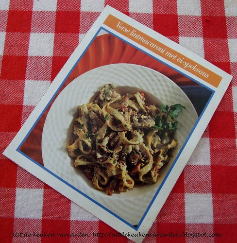 Recept lintmacaroni met ei-speksaus