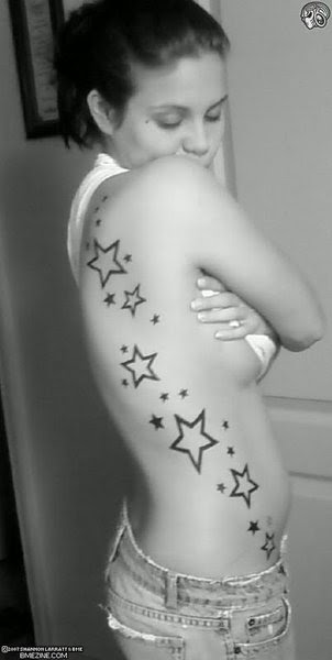 A tattoo design is a woman