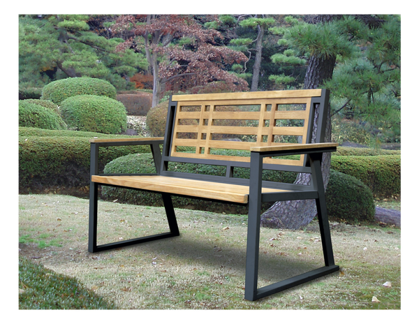 Aegean Indoor Outdoor 2 Seater Natural Solid Teak Wood Bench Gardenmybalcony Com