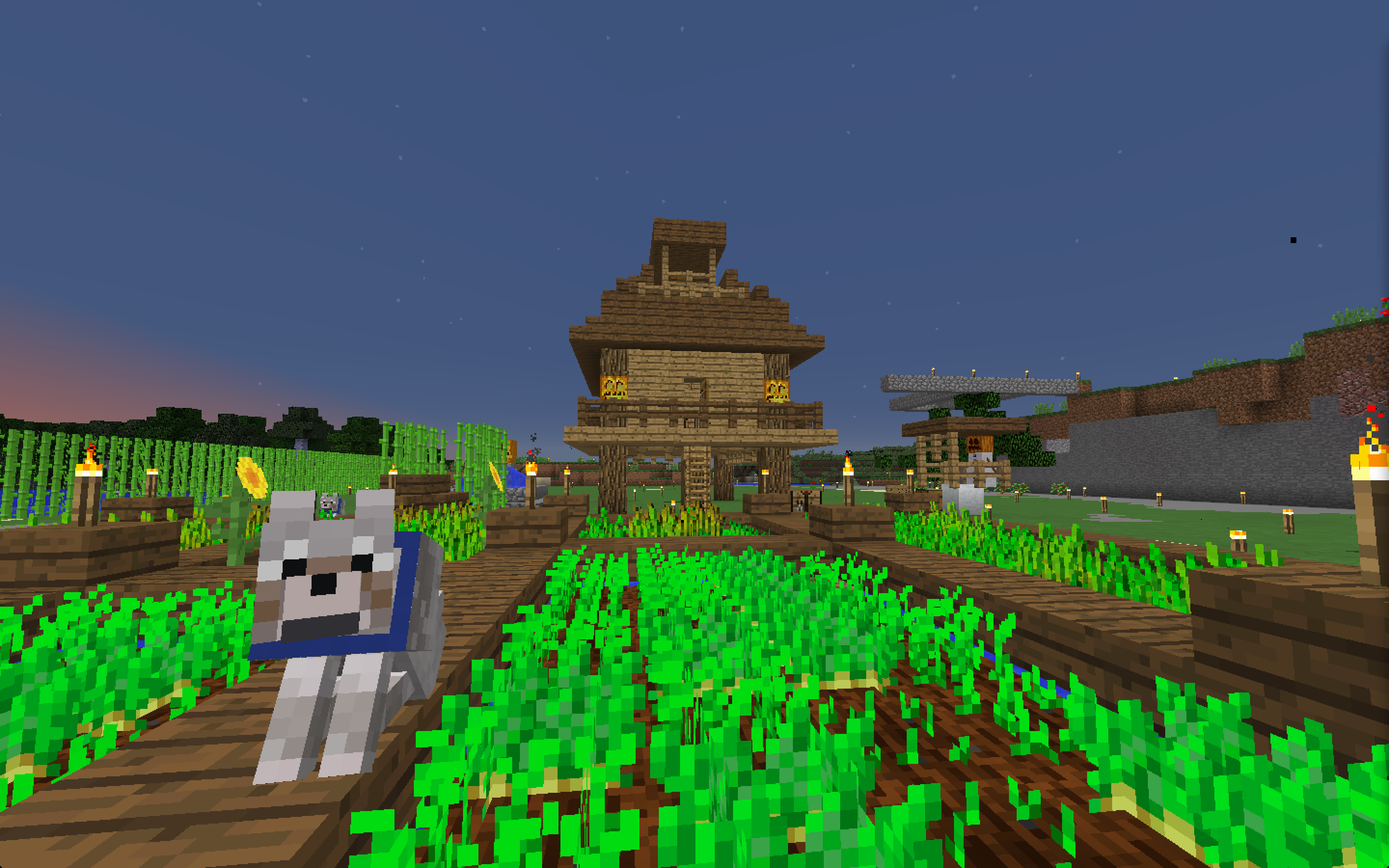 No 3 竪穴式住居とサイロ 芋鯖minecraftマルチ日記