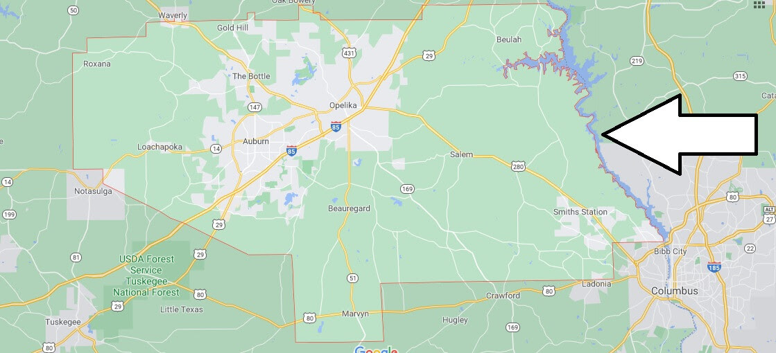 Where Is Lee County Alabama What Cities Are In Lee County Alabama Where Is Map