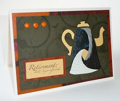 Iris folded coffee pot