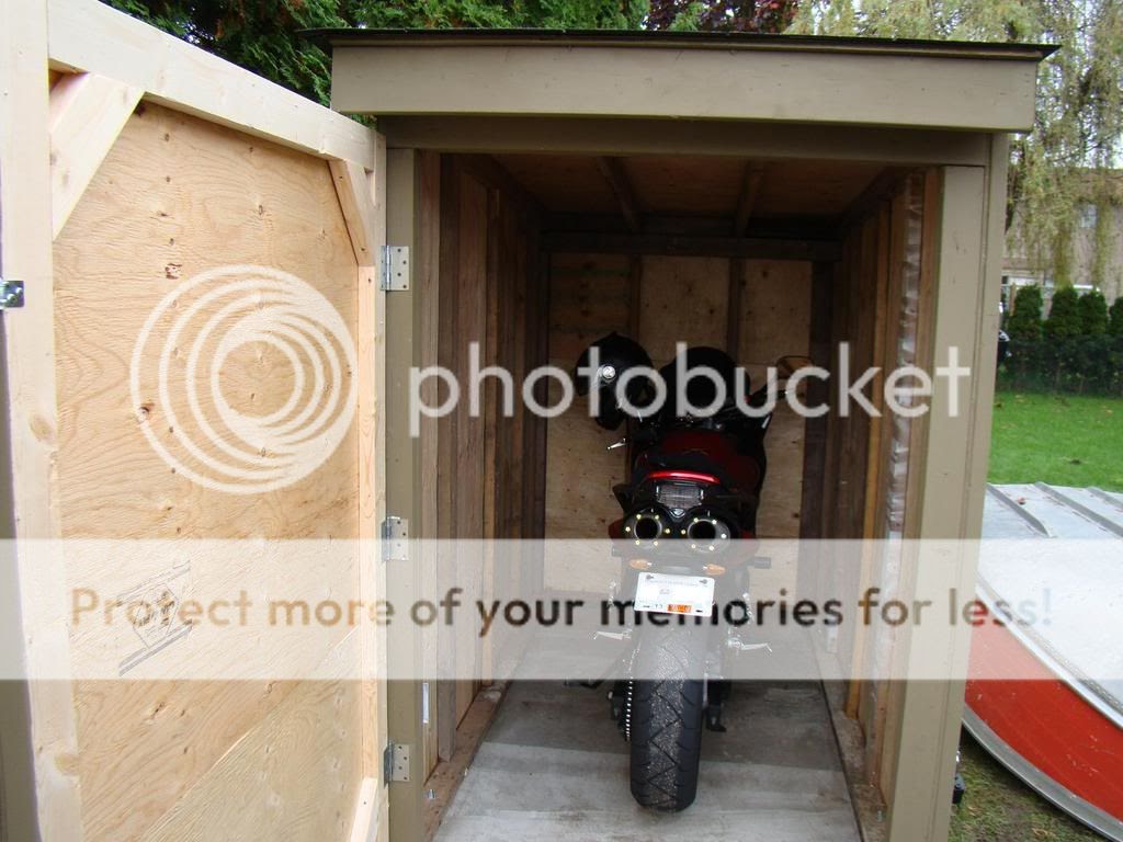 Thread: Built myself a Storage Shed for me bike.....