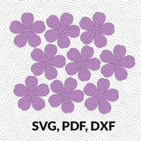  potenilla small paper flower template ogcrafts