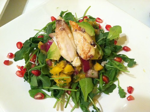 Crab avocado mango salad