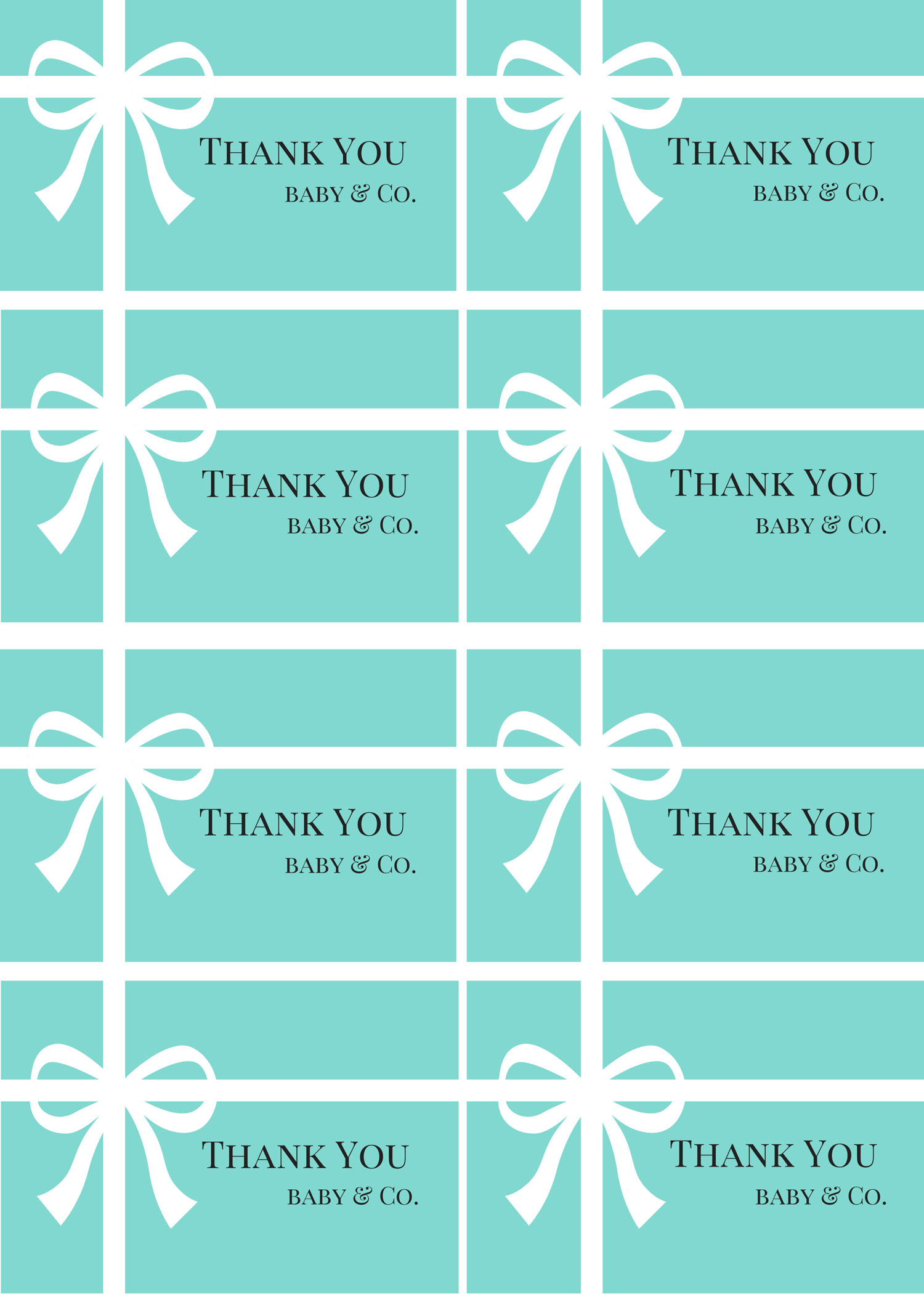 FREE Tiffany Baby Shower Printable - Baby Shower Ideas ...