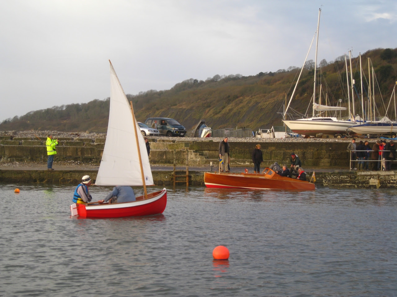 An Iain Oughtred Auk at the Boatbuilding Academy launch 