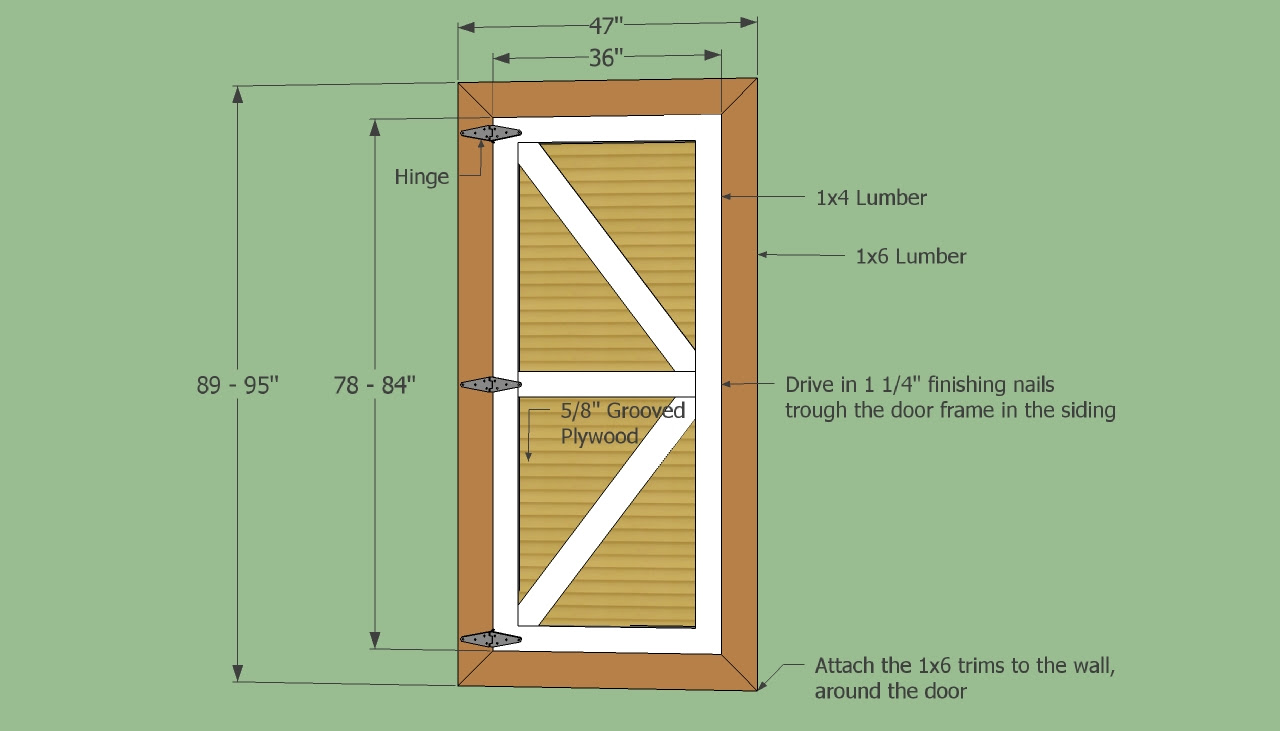How to build wooden shed doors Shed plans for free